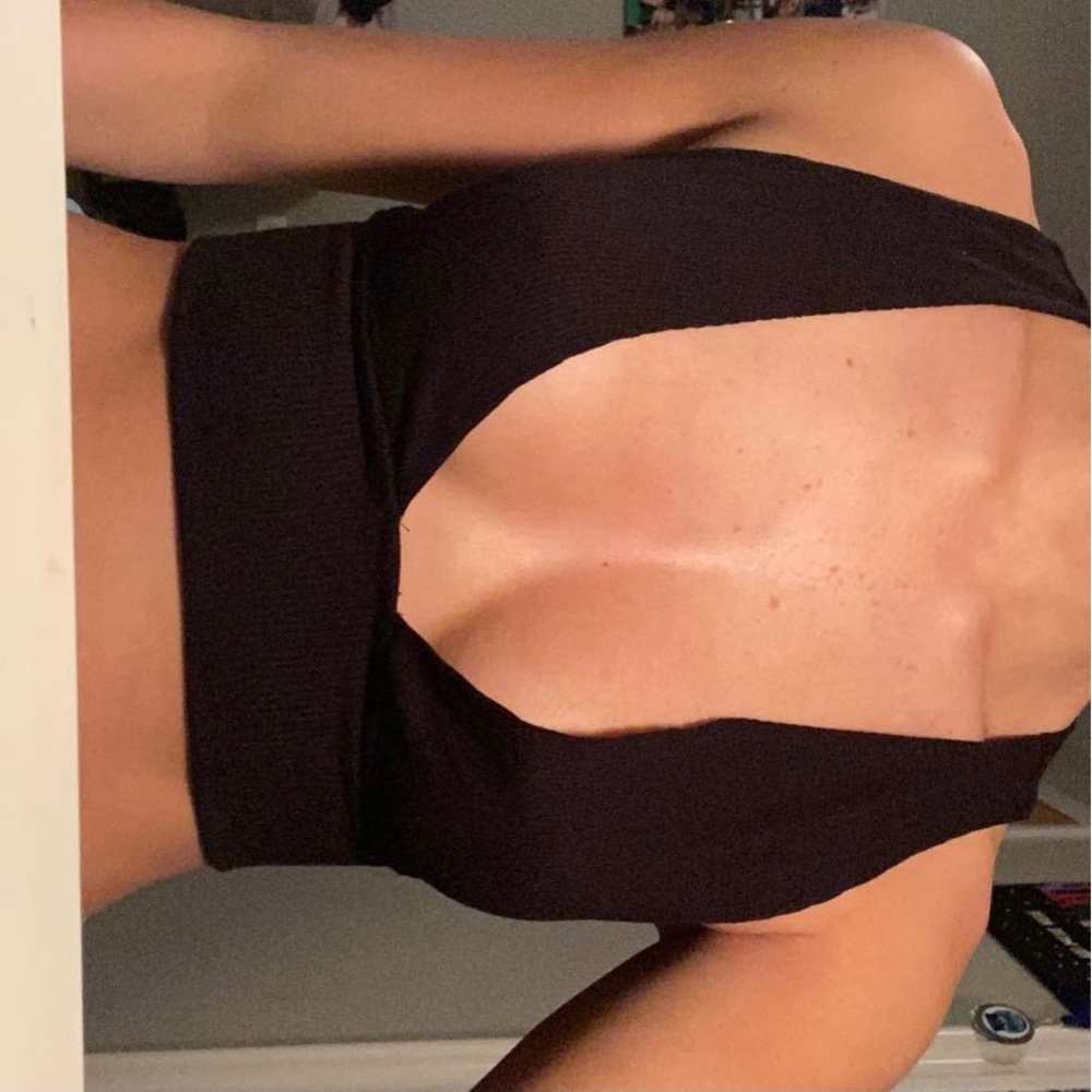 Black tank top